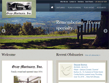 Tablet Screenshot of graymortuary.com